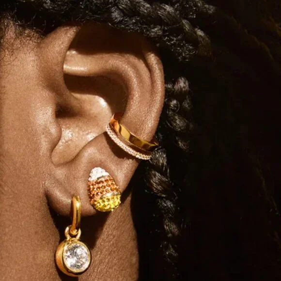 BaubleBar small Candy Corn earrings NWT - Picture 6 of 6